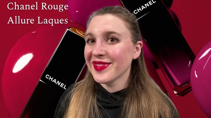 NEW CHANEL ROUGE ALLURE LAQUE LIQUID LIPSTICKS  Swatches, Wear Test,  Comparison to SUQQU 