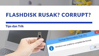 [fix] cara mengatasi windows was unable to complete the format (harddisk, flashdisk rusak)!