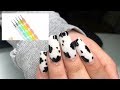 How I shape coffin nails and cow print design