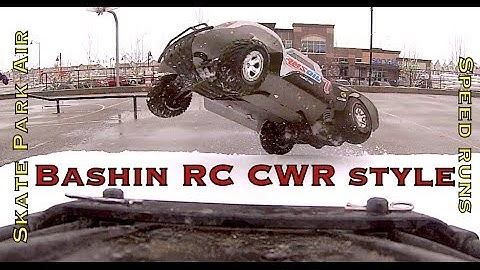 RC CWR Skate Park jumps and Parking lot speed runs