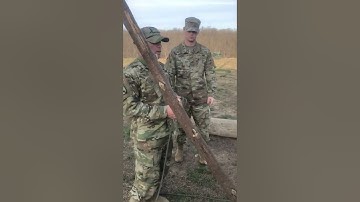 A-frame demonstration for Sapper School