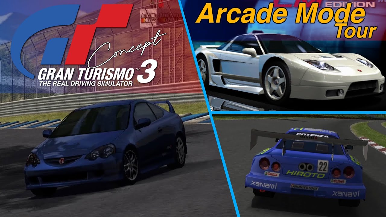 A Tour of the Gran Turismo 3 Concept Mod [Part 1] | Arcade Mode