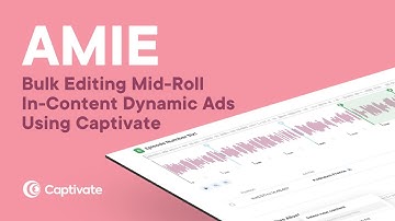 Bulk Editing Mid Roll In Content Dynamic Ads Using Captivate