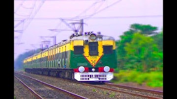 Train Video Of Indian Railways || Two Electric Multiple Unit Or EMU || Indian Railways