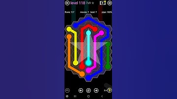 How To Solve Flow Free Hexes Flower Pack Level 118 Med 7x9 Board Walk Through Solution Walkthrough