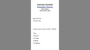 Hamster Kombat GameDev Heroes Daily Cipher | March 14th, 2025. #hamsterkombat #dailycipher
