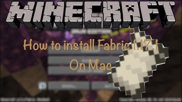 How to Install Fabric Mod loader on Mac