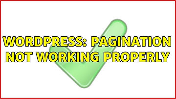 Wordpress: Pagination not working properly