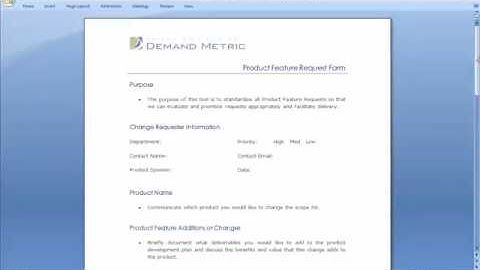 Product Feature Request Form