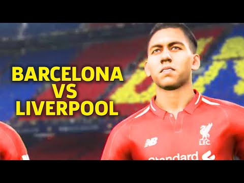 PES 2019 Gameplay on PS4 Pro - Liverpool Vs. Barcelona