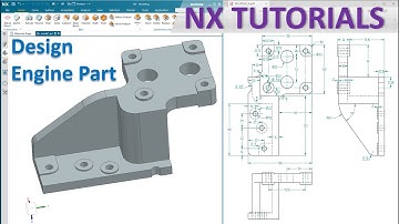 Siemens NX Modeling tutorials #12 | Design an Engine Part (Practice Sketching & Extrude command)