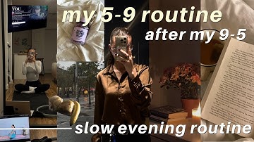 My 5-9 after My 9-5 🕯️💻🌙 9-5 Workday evening routine, how to stop wasting your evenings after work