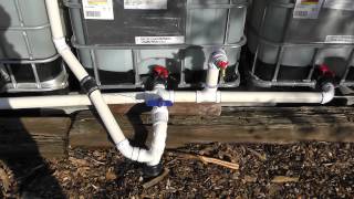 CSC Permaculture Simple IBC tote rainwater harvesting system
