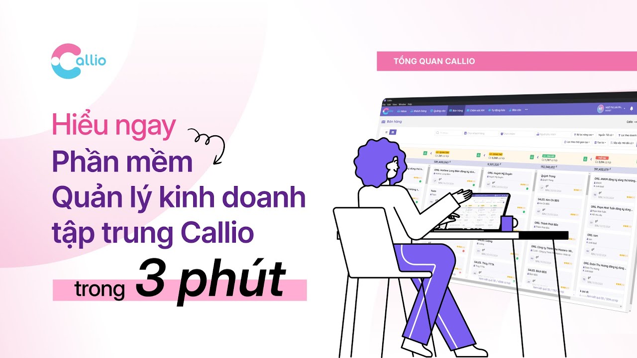 3 phút hiểu ngay Phần mềm Quản lý kinh doanh tập trung Callio - YouTube