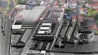 VISTA AÉREA DA ANTIGA FÁBRICA DE TECIDOS DE SÃO CARLOS, ATUAL SEDE DO ONOVOLAB
