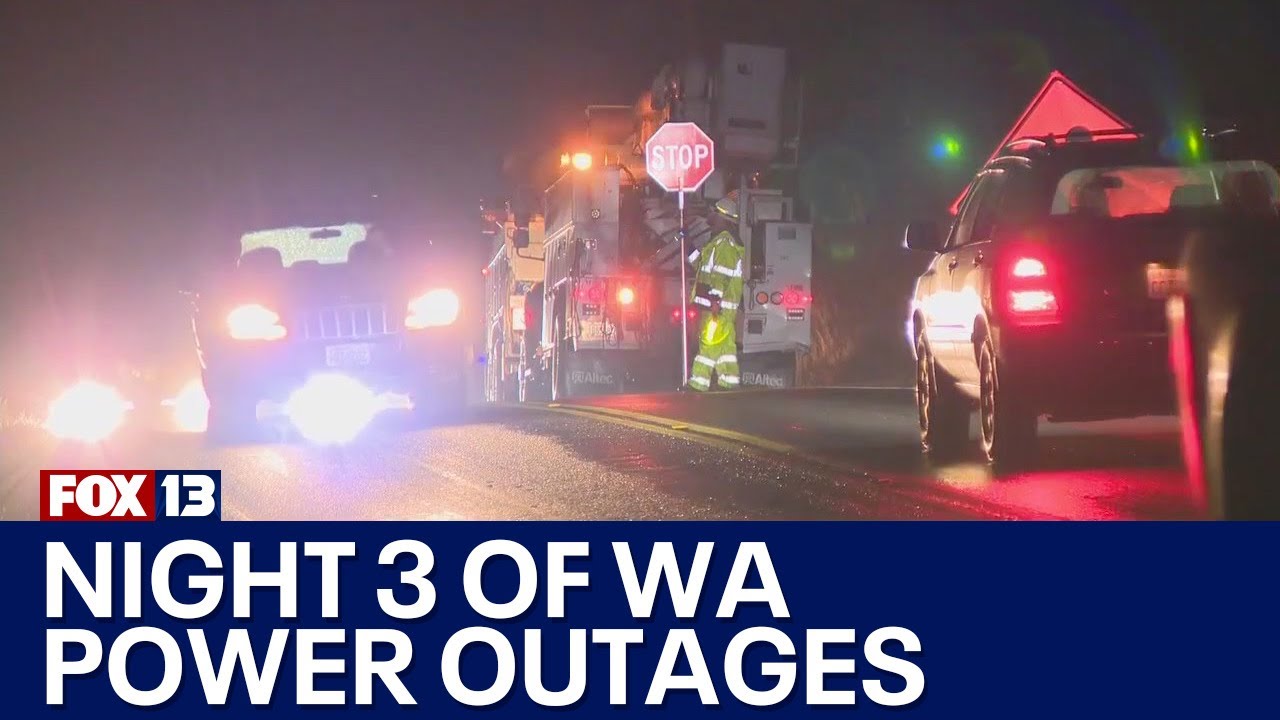 Some WA residents on night 3 without power | FOX 13 Seattle - YouTube