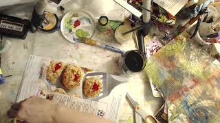 Napkin Art Hop Cereal Bag Collage