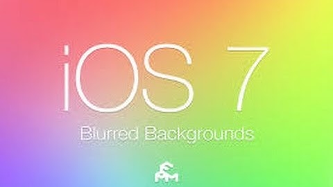 How to get PARALLAX and BLUR effect on an iPhone 4! 2014