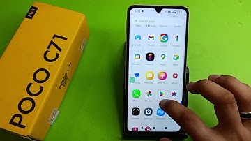 Poco C71: How to turn off background data activity?