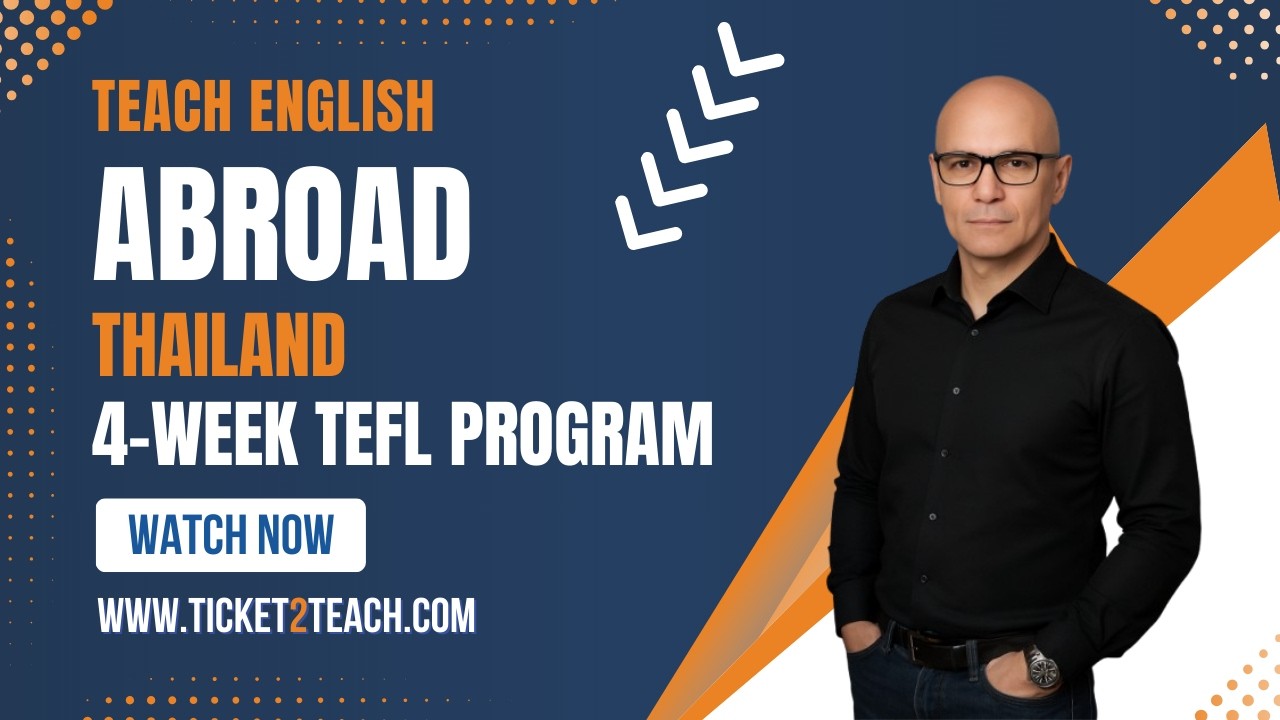 4-Week In-Country TEFL Course in Thailand. www.ticket2teach.com