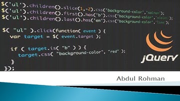 Kuliah Online Pemrograman Web JQuery oleh Abdul Rohman