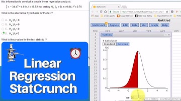 Simple Linear Regression Using StatCrunch