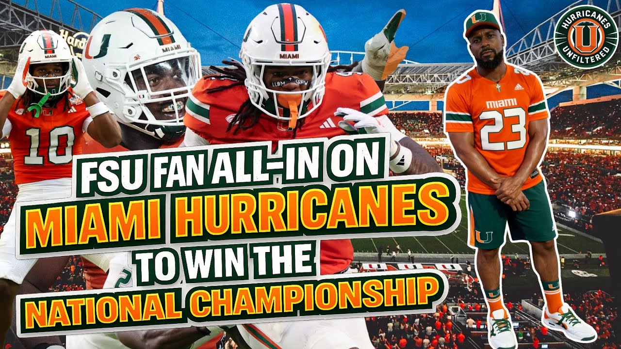 FSU Fan GOES ALL-IN on MIAMI HURRICANES WINNING NATIONAL CHAMPIONSHIP Over Indiana Hoosiers!