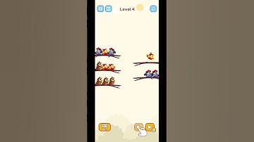 Bird Color Sort - Puzzle Game - Level 4 _ Gameplay #Shorts