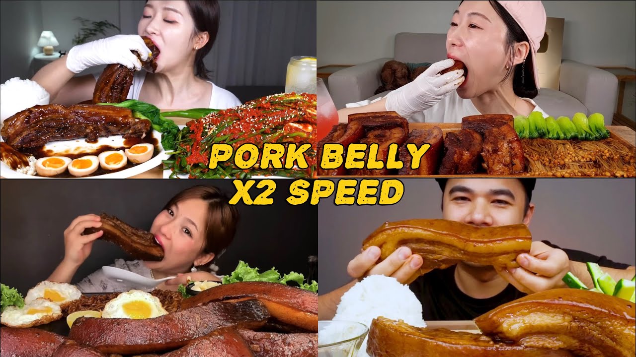 PORK BELLY MUKBANG | BRAISED PORK BELLY | ASMR