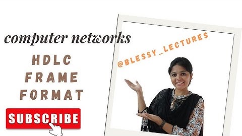 Computer Network : HDLC frame format Btech JNTUK/JNTUGV