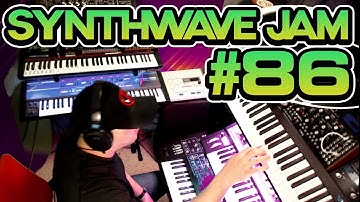 Daily CHILL Synthwave Jam #86 / Moog Grandmother, Roland SH2 JX-3P Juno 106 System-8 SE-02 & TR-8s