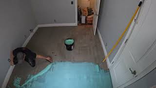 creative herringbone pattern with lvp in my house @theflooringguy6147 part 1