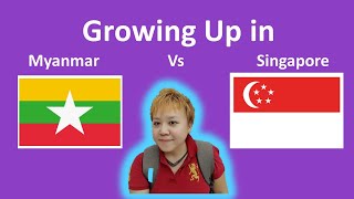 Vlog 29 Growing Up In Myanmar Poor Country Versus Singapore Rich Country 