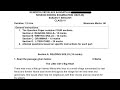 Class-6 English (Set-2) Annual Exam 2026 Question Paper Session Ending PM SHRI KV Term2