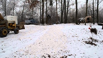 1966 Cub Cadet 122 Pushing Snow Drift
