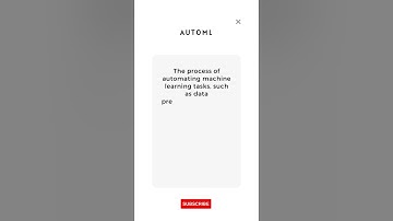 What is AutoML #Shorts