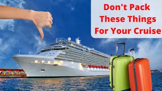 Check Out This List of Banned Cruise Items