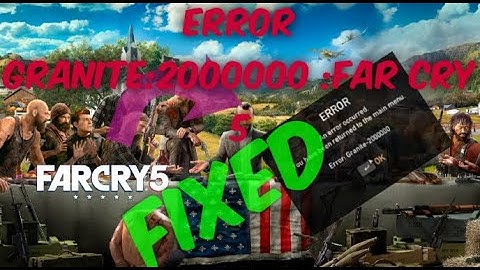 Farcry 5 Granite:2000000 Error Fix [Step By Step]....100% working...🤩🤩🤩🤩.