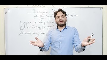 Indefinite Pronoun.... By Syed Ali Raza Kazmi