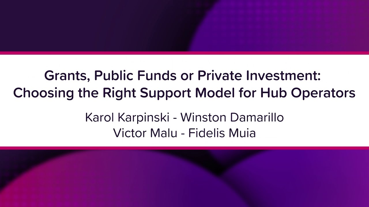 Grants, Public Funds or Private Investment: Choosing the Right Support Model for Hub Operators