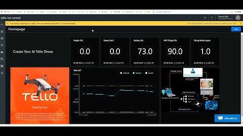DJI Tello with azure IoT central and edge recognition