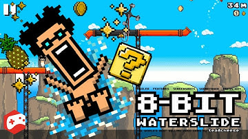 8-BIT WATERSLIDE (by Ancient Games D S) iOS/Android Gameplay Video