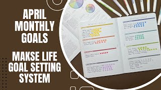 ✨ SETTING UP MY MONTHLY &amp; WEEKLY GOALS ✨ | MAKSE LIFE GOAL SETTING SYSYTEM | JUSTRACHELLEW