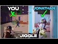 JONATHAN Jiggle Vs Your Jiggle - What Is Wrong In Your Jiggle 🤔 - BgMi Hacker Jiggle Movement