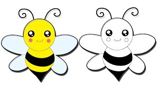 تعلم طريقة رسم نحلة  how to draw a bee