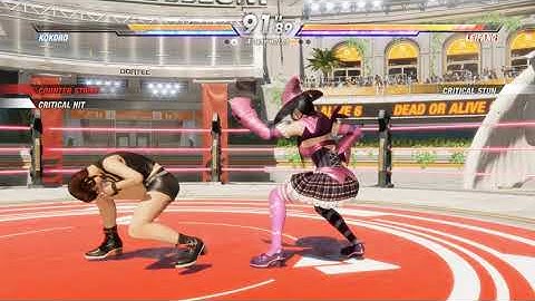 Dead or Alive 6 Kokoro vs Leifang CPU vs CPU AI vs AI (hardest level 8)