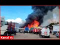Strong fire occurs in a factory in Moscow- Large number of equipment brought to area