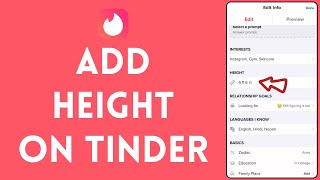 How to Add Height on Tinder 2024