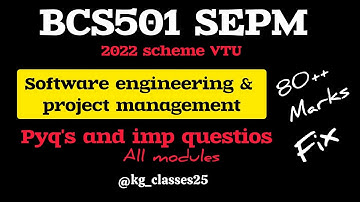 BCS501 || SEPM || pyq