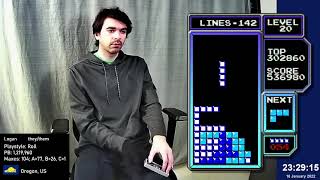 5head double linespin misdrop solve - NES Tetris
